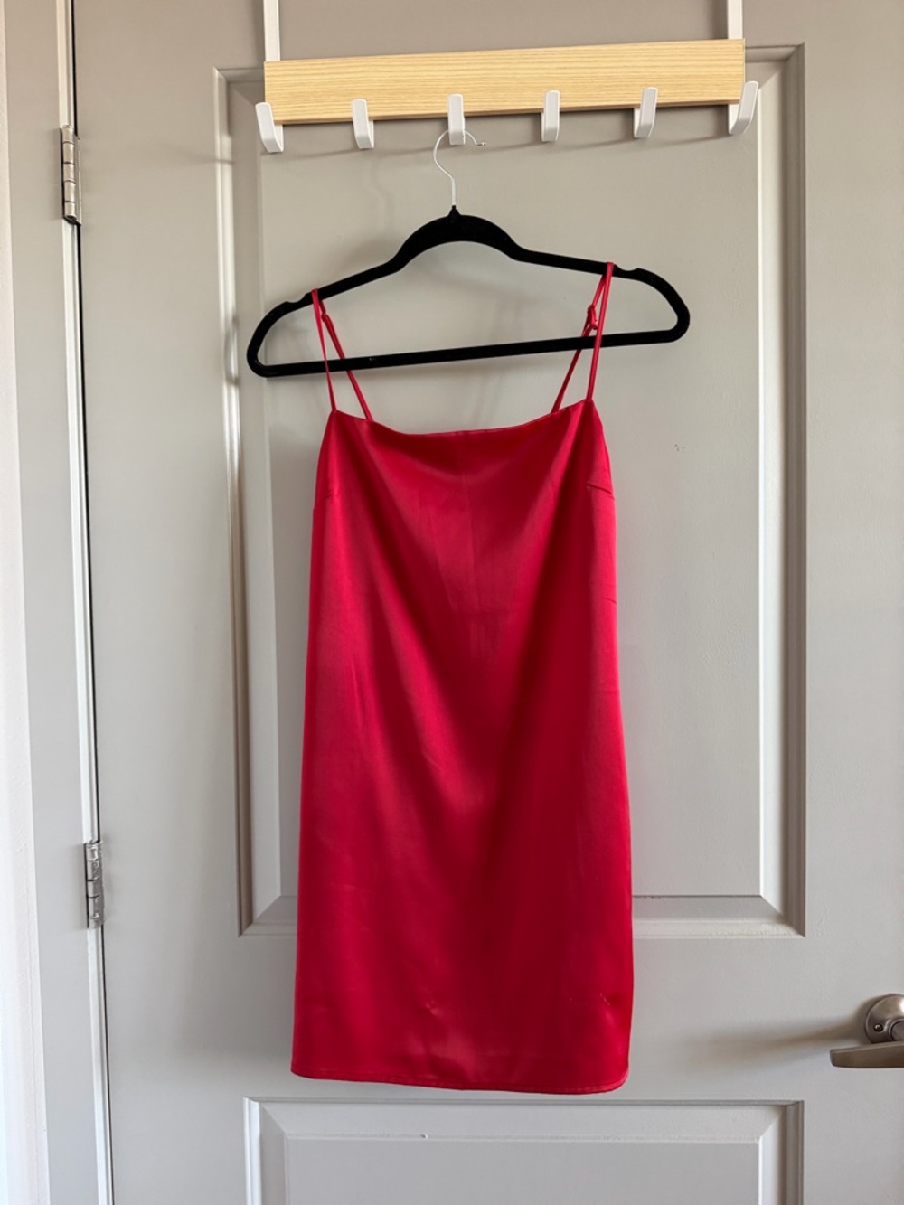 Garage Red Slip Mini Dress
